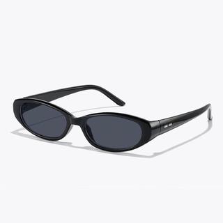 Retro Trà Màu Mắt Mèo Kính Mát Cao Cấp Hẹp Khung Dành Cho Nữ Giảm Béo Mặt Chống Tia UV Đa Năng Xu Hướng Sắc Thái Quà Tặng