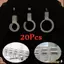 CHEESELY 20 Chiếc Móc Treo Quần Áo Khóa Gió Kẹp Nhà Tổ Chức Treo Khóa ABS Chống Trơn Trượt