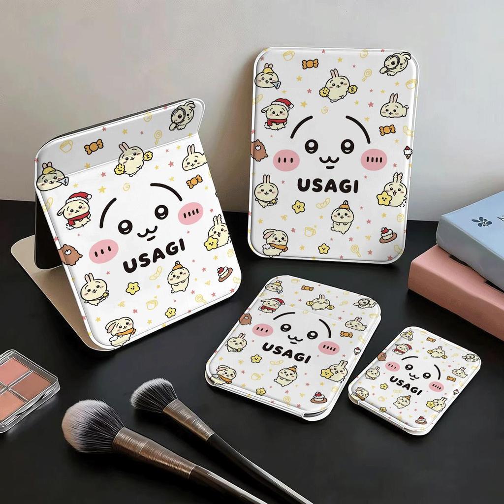 Gương gấp makeup họa tiết mặt thỏ USAGI chibi nhiều chi tiết họa tiết phụ