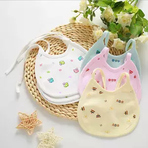 Sơ Sinh Yếm Nhỏ Nam Nữ Bé Ren Nước Bọt Khăn Cotton Nguyên Chất Chống Thấm Nước Yếm Túi Cơm Chống Nỉ Sữa Khăn Mỏng Mùa Hè
