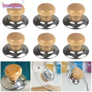BORAGETE 1 / 4 Nắp Nồi, Nồi Giữ Tay Cầm Nâng Núm Thay Thế, Bộ Phận Nồi Chịu Nhiệt Phụ Kiện Nhà Bếp Nắp Nồi Top