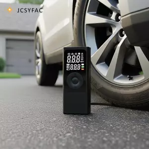 Máy bơm hơi lốp không dây di động đa chức năng JCSYFAC có đèn LED và màn hình kỹ thuật số để sử dụng dễ dàng mới