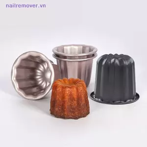 6 Khuôn Canele Bánh Chảo Không Sti Nhỏ Canele Khuôn Muffin Máy Nướng Bánh Cupcake Chảo Thép Carbon Bánh Ngọt Khuôn Mini Cupcake Giá Đỡ MỚI