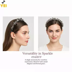 < YEI > Pha Lê Kim Cương Giả Chống Trơn Trượt Có Răng Cho Nữ Thanh Lịch Hàng Ngày Phụ Kiện Tóc Mới