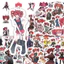 60 Chiếc Kasane Teto Cosplay Miếng Dán Kawaii DIY Đề Can Anime Phụ Kiện Văn Phòng Phẩm Xe Máy Laptop Điện Thoại Chống Thấm Nước Dán