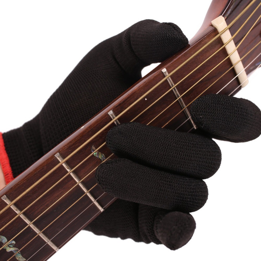 Găng Tay Đàn Guitar NKSFX 8 Chiếc, S / M / L Đen Guitar Bảo Vệ Đầu Ngón Tay, Chất Liệu Nylon Cao Cấp Găng Tay Luyện Tập Guitar Chơi Nhạc Cụ