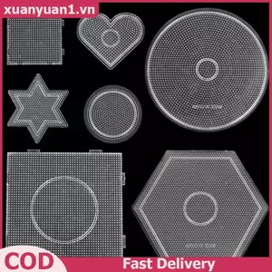 XUAN 5 Loại Lựa Chọn 2.6 Mm Perler Hạt Mẫu Pegboard Cho Hama Hạt Dụng Cụ DIY Giáo Dục Xếp Hình Beadbond Đồ Chơi VN