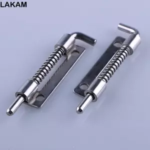 Chốt khóa cửa có tải lò xo LAKAM, Chốt cửa bằng thép không gỉ chống trộm, Khóa móc hữu ích Khóa bắt khóa cổng Khóa an toàn Phần cứng gia đình