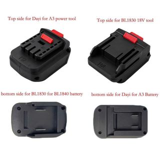 [CRUSH] Bộ chuyển đổi pin Lithium, Đế chuyển đổi nhựa Bộ chuyển đổi pin 18V, Phụ kiện dụng cụ điện 2 trong 1 cho Makita