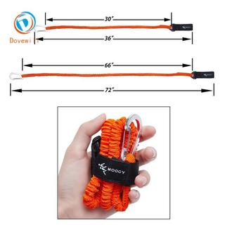 Dây xích mái chèo Dovewill Kayak Dây buộc an toàn cho thuyền Kayak và SUP Mái chèo Bungee Dây buộc