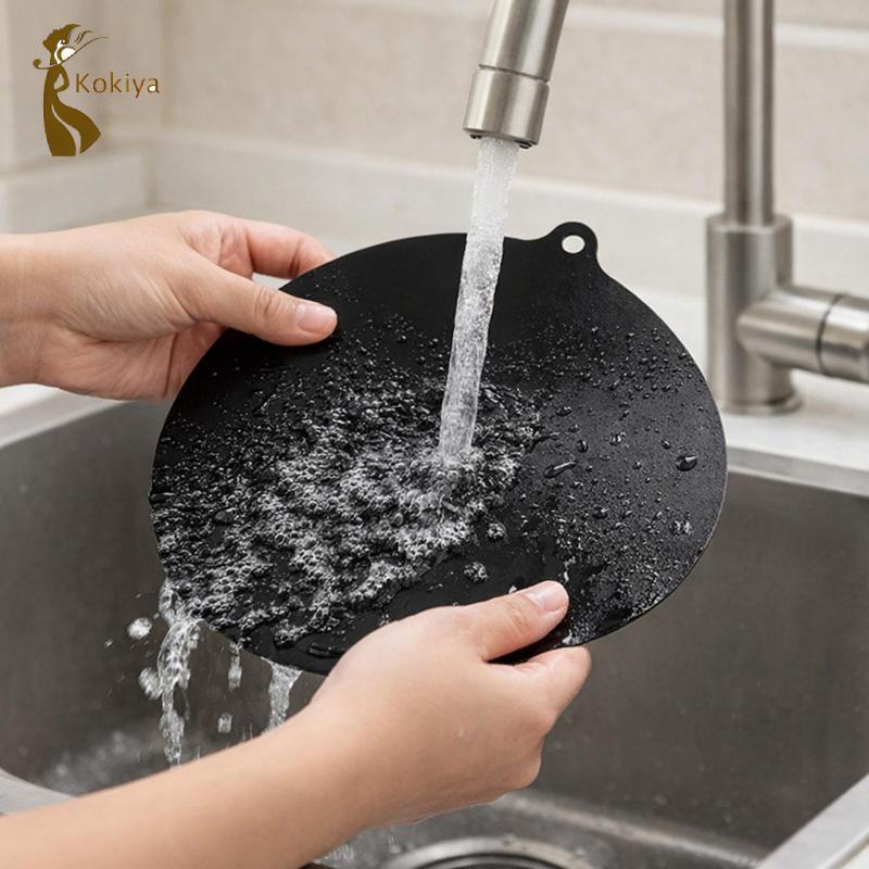 Thảm bếp cảm ứng tròn Bảo vệ thảm chống trầy xước đa năng cho nhà bếp
