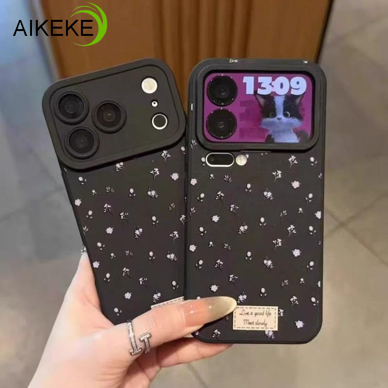 Ốp Điện Thoại Hoa Tím Tươi Phong Cách Hàn Quốc Cho Realme 16 Pro Plus 15 Pro 15T 15X 14 Pro Plus 14X 13 Pro Plus 12X 5G 4G Vỏ Mềm Chống Sốc