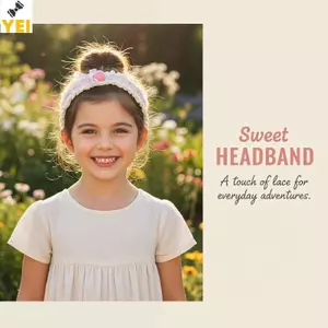 < YEI > Baby 's Sweet Design 1 / 3 Chiếc Bangs Stiers dành cho bé gái Bộ Quà Tặng Hoàn Hảo Công Chúa Mới