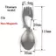 AIHOM Titanium Spork Với Thiết Kế Bền Nhẹ Hoàn Hảo Cho Cắm Trại Ngoài Trời Đi Bộ Đường Dài Bapaing Trips,