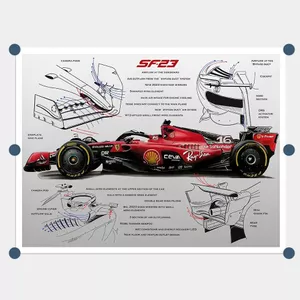F1 Racing Trang Trí Giấy Ảnh Red Bull Fleet Poster Aisle / Phòng Học / Phòng Ngủ Nghệ Thuật Đặc Biệt Poster 203 Năm 6.10