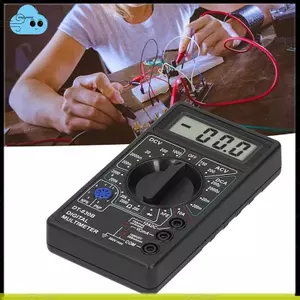 Đồng hồ vạn năng kỹ thuật số Vôn di động Máy kiểm tra pin ô tô Máy kiểm tra mạch DT830