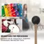 Xylophone Mallets có tay cầm bằng gỗ mịn 1 cặp Glockenspiel cho nhạc cụ gõ