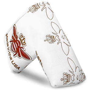 Golf Putter Cover Crown Bee Phong Cách Thêu Unisex Chất Liệu PU Câu Lạc Bộ Chống Thấm Nước Nắp Bảo Vệ