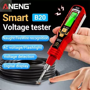 Bút kiểm tra điện áp AMLU, Máy dò điện áp báo động không tiếp xúc, Máy kiểm tra tuốc nơ vít 30-1000V chính xác cao hai đầu