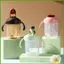 Sippy Cup 300ml Chống Tràn Chống Rò Rỉ Chuyển Đổi Chai Nước Ống Hút Cốc Nước Cho Phòng Ngủ Gia Đình Xe Đẩy Du Lịch wipqsvn
