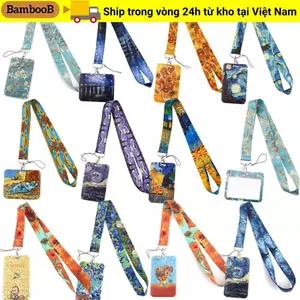 BAMBOOB Huy Hiệu Giữ Chìa Khóa Phụ Kiện Chìa Khóa Dây Đeo Cổ Charm ID Thẻ Tín Dụng