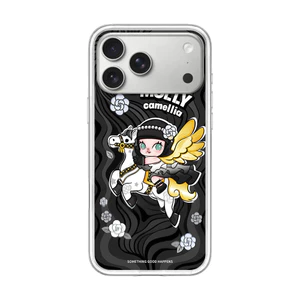 Ốp điện thoại cứng từ tính Angel Girl cho iPhone 17 Pro 16 Pro Max 15 14 Vỏ bảo vệ mờ mờ mờ trong suốt