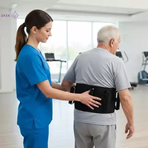 Đai Chuyển Gait Với 7 Tay Cầm Qui Phát Hành Hỗ Trợ Di Động Cho Bệnh Nhân Dành Cho Người Cao Tuổi Ở Nhà Và Bệnh Viện Sử Dụng