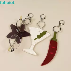 FUHUIOT Pentagram Star Móc Khóa, Móc Treo DIY Pu Da Mặt Dây Chuyền, Hoạt Hình Đa Chức Năng Đáng Yêu Túi Sáng Tạo Quyến Rũ Nam
