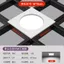 Đèn Led Lưới Tản Nhiệt 15x15 Lưới Nhúng Lưới Tản Nhiệt Trần Đèn Chuyên Dụng Khung Nho Ánh Sáng Vuông Downlight Doubi Spotlight AIMC