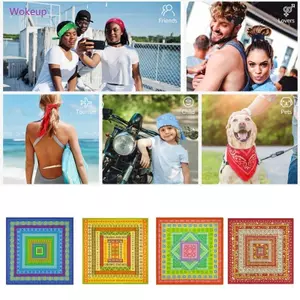 Khăn quàng tóc Woke Quấn sành điệu Headwraps Street Dance Head Khăn quàng cổ
