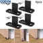 <cosyh>Shock Stoppers Sliding Rail 4.5*2cm 4PCS Barn Door Black Expansion Plugs