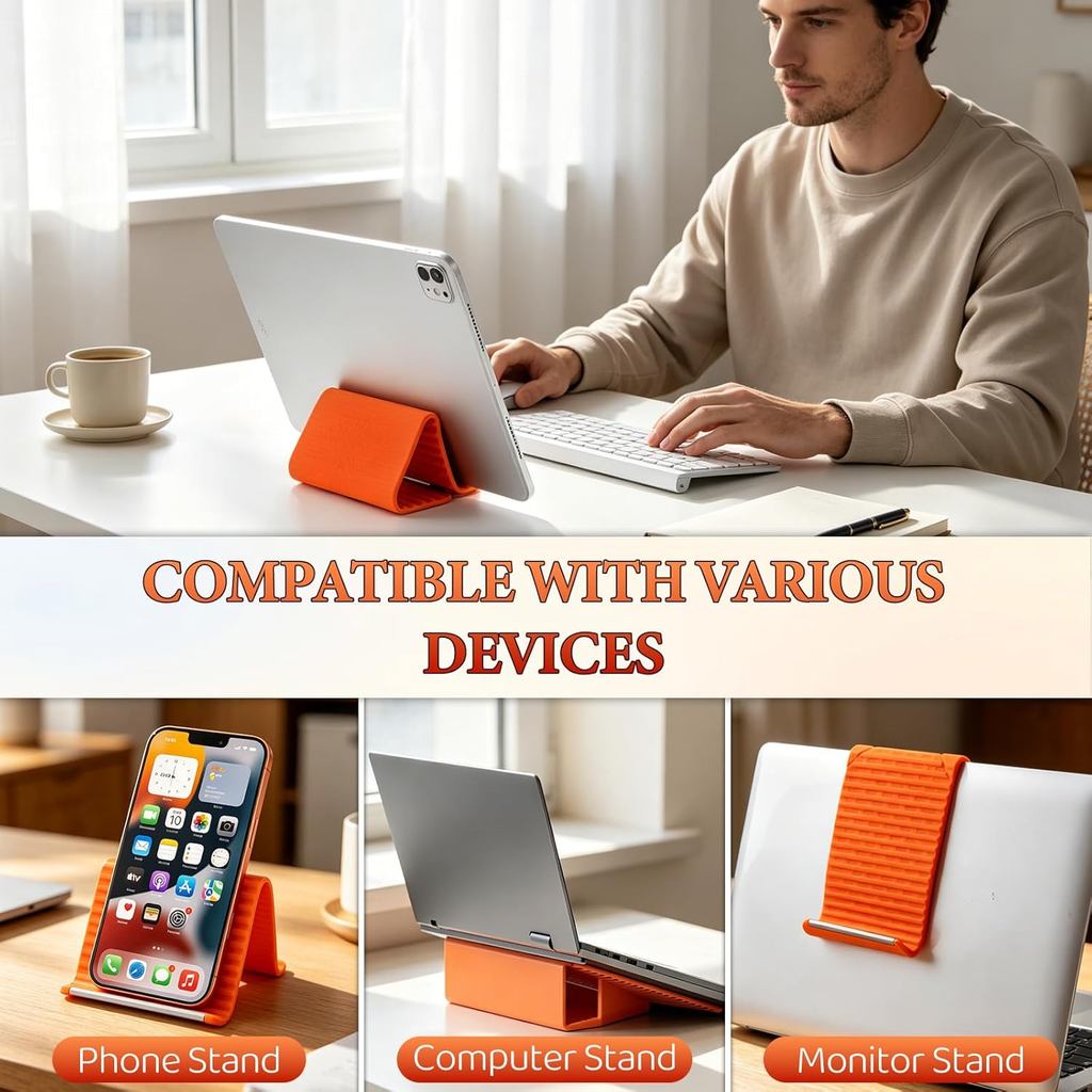 Mới Linh Hoạt Có Thể Gập Lại Biến Dạng Silicon Đứng Sáng Tạo Lười Giá Đỡ Điện Thoại Để Bàn Máy Tính Bảng Laptop Gắn Phụ Kiện Du Lịch