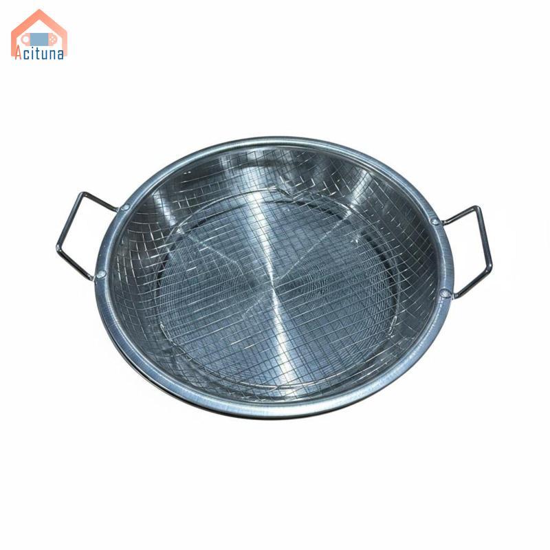 Acutuna 4 Miếng Giỏ Chiên Inox Tay Cầm Đôi Khay Dễ Dàng Vệ Sinh Giá Chảo Chiên Không Khí Để Chiên Sâu, Thịt Nướng