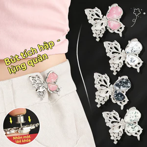 Quần Size Eo Quần Jeans Nút Lớn Nhỏ Nút Điều Chỉnh Không Đường May Quần Thắt Lưng Thắt Lưng Hiện Vật Khóa Eo Bướm