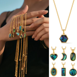 Bộ sưu tập vòng cổ Celestial Star Moon – Trang sức mặt dây chuyền Zircon mạ vàng dành cho nữ