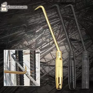 Cheenm Tay cốt thép Dây buộc Twister Sợi cốt thép Dây buộc Twister Có móc Xoay linh hoạt Thanh thép Thanh cầm tay Dụng cụ cầm tay VN