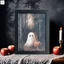 Halloween Phong Cách Retro Chân Đế Hình Thủ Công Tiện Lợi DIY Khung Hình Trang Trí Thích Hợp Cho Tác Phẩm Nghệ Thuật Học Tập