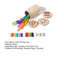 < Pluscloth > Đồ chơi phân loại màu gỗ dành cho trẻ em Phát triển kỹ năng vận động tinh Montessori thân thiện với môi trường Cạnh mịn Đồ chơi học tập giáo dục không cần Burr cho trẻ mới biết đi màu sáng