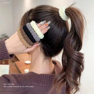 Dây buộc tóc đuôi ngựa cao dày dày có độ đàn hồi cao 2024 Dây buộc đầu cao su Dây buộc tóc nữ Mũ đội đầu 5.24 0GNW