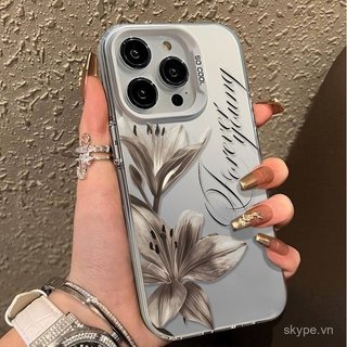 Ốp Điện Thoại Sáng Tạo ins Thời Trang Lily Thích Hợp Cho iPhone 12promax 13promax 12 13 14 15 promax 11pro 16pro 17promax 17 16 14plus Vỏ Bảo Vệ Chống Sốc
