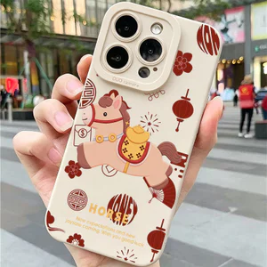 Ốp lưng iPhone silicon mềm họa tiết đèn lồng Tết Nguyên Đán - iP 7/8/X/XS/XR/11/12/13/14/15/16/17/Plus/Air/Pro/Max