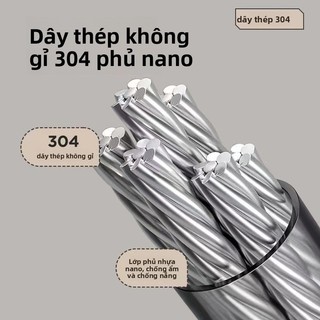 Vô Hình Thu Nhỏ Treo Tường Quần Áo Co Giãn Khách sạn Ban Công Phòng Tắm Đậm Dây Thép Không Gỉ Sấy Quilt Dây