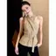 Phong cách gợi cảm Sweet Hot Girl Cross Halter Áo yếm Thiết kế quần áo nữ Cảm giác khổng lồ Tay áo eo hẹp có dây buộc đẹp mắt