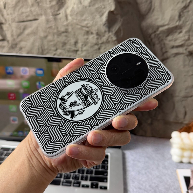 “Liverpool ”“ LFC ” Da Mỏng Cảm Giác Mờ Nửa Vỏ Điện Thoại PC Chống Sốc Cho Honor Magic 8 Pro 7 Pro 6 5 Honor GT Pro Win RT 200 100 90 X60 Pro