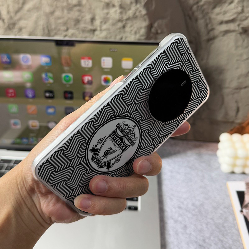 Dành Cho Honor Magic 8 Pro 7 Pro 6 5 Honor GT Pro Win RT 200 100 90 X60 Pro “Liverpool ”“ LFC ” Da Mỏng Cảm Giác Mờ Nửa Bao Da PC Vỏ Điện Thoại Chống Sốc