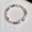{Bướm Sương Tìm Hoa} Vòng Tay Đính Hạt Opal Chalcedony Trung Quốc Mới Tinh Tế Retro Trắng Dâu Pha Lê Vòng Tay Nữ