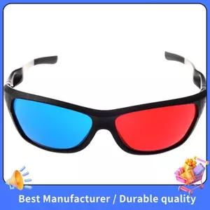 Màu xanh đỏ / Cyan Anaglyph Trò chơi điện ảnh 3D kính phong cách đơn giản (Phong cách nâng cấp bổ sung)