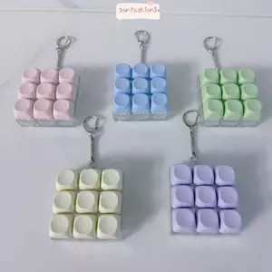 Bàn phím ngón tay ITRUMPET, Móc khóa Keycap giảm căng thẳng tiện ích, Thư giãn 3 / 9 phím Vượt qua thời gian Nút chìa khóa Đồ chơi giải nén trẻ em