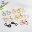 2 Chiếc 18K Mạ Vàng dát Zircon Kết Nối Khóa Đồng Thau Mặt Dây Chuyền Bail Khóa Trang Sức Làm DIY Handmade Nelace Làm [Mina]