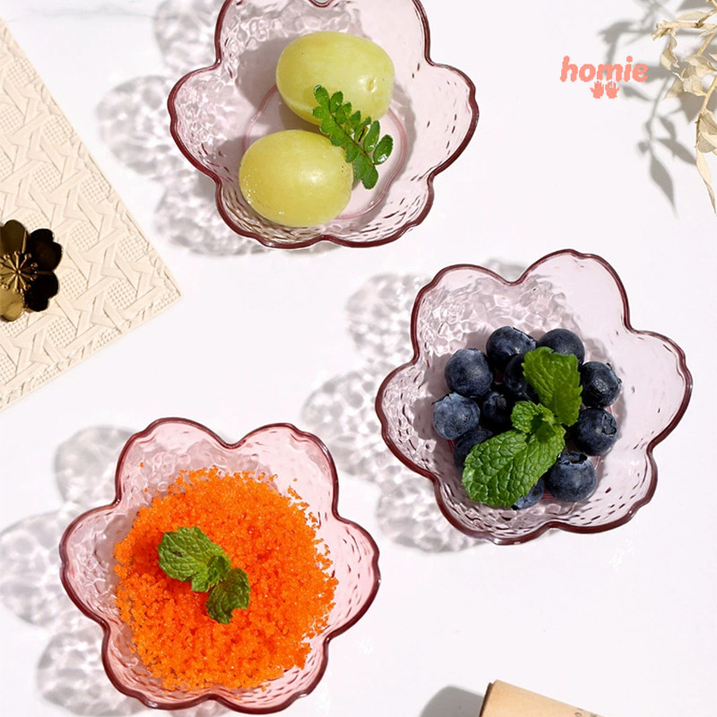 Đĩa đựng nước sốt hoa anh đào họa tiết búa, đĩa đựng giấm nhỏ dùng trong gia đình, đĩa đựng gia vị.